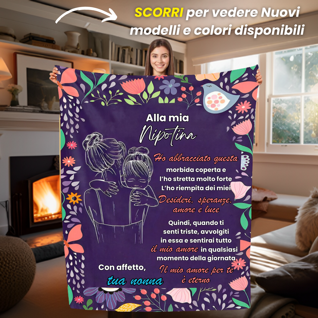 Coperta per zia 203,2 x 152,4 cm, regalo per zia, zia da nipote